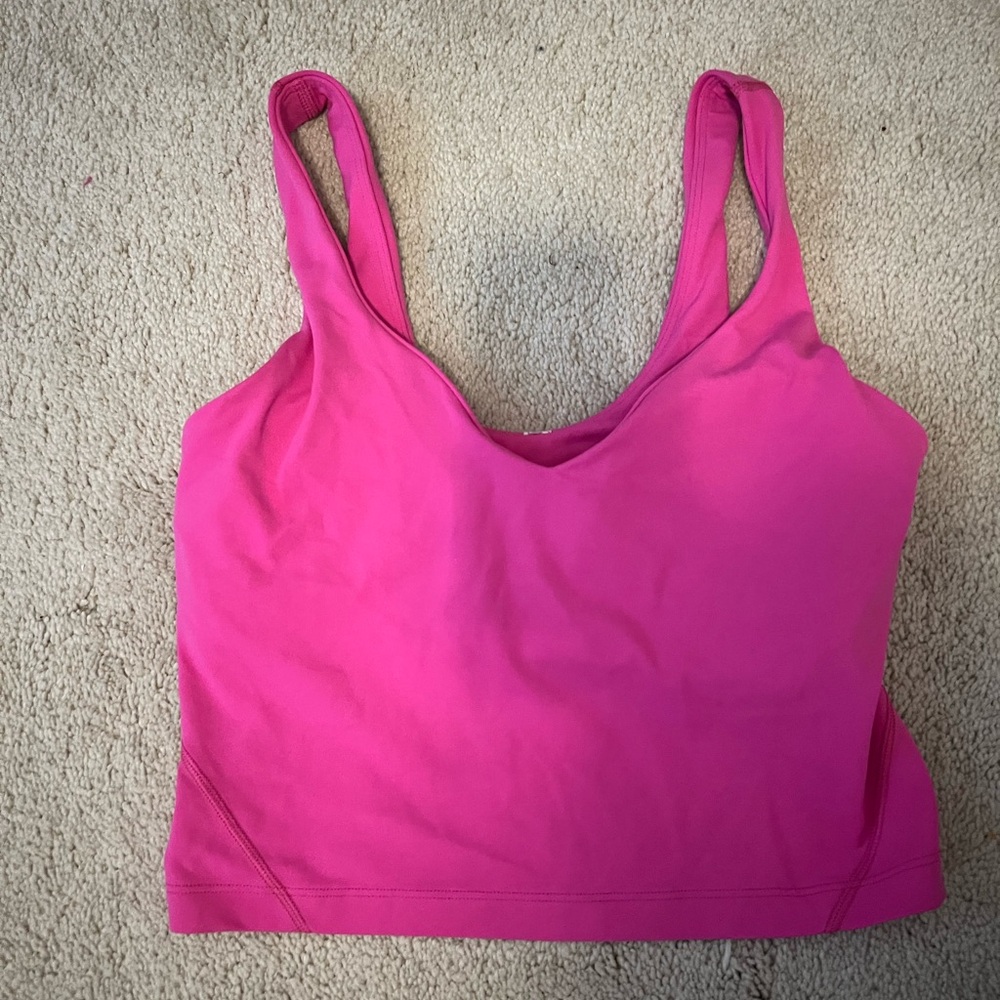 Sonic pink lulu align tank